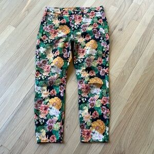 Floral print 5 pkt pant